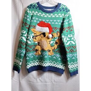 HOLIDAY TIME Garfield Dap Ugly Christmas Sweater Sz XL Holiday Tabby Cat Funny